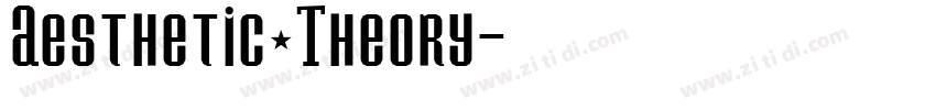 Aesthetic Theory字体转换